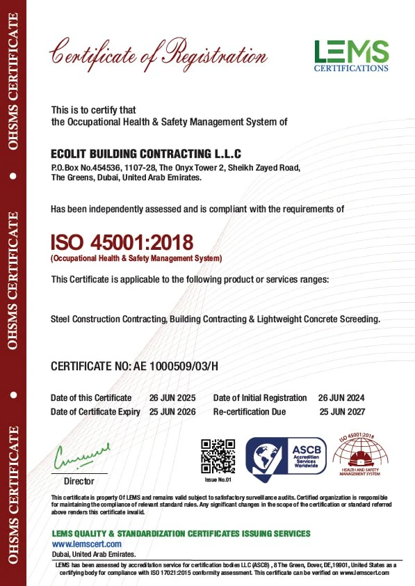 Dubai certficate